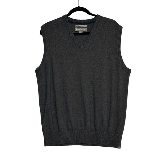 Eddie Bauer gray sweater vest size large - Picture 1 of 6